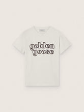 Journey boys’ T-shirt in white cotton jersey with logo