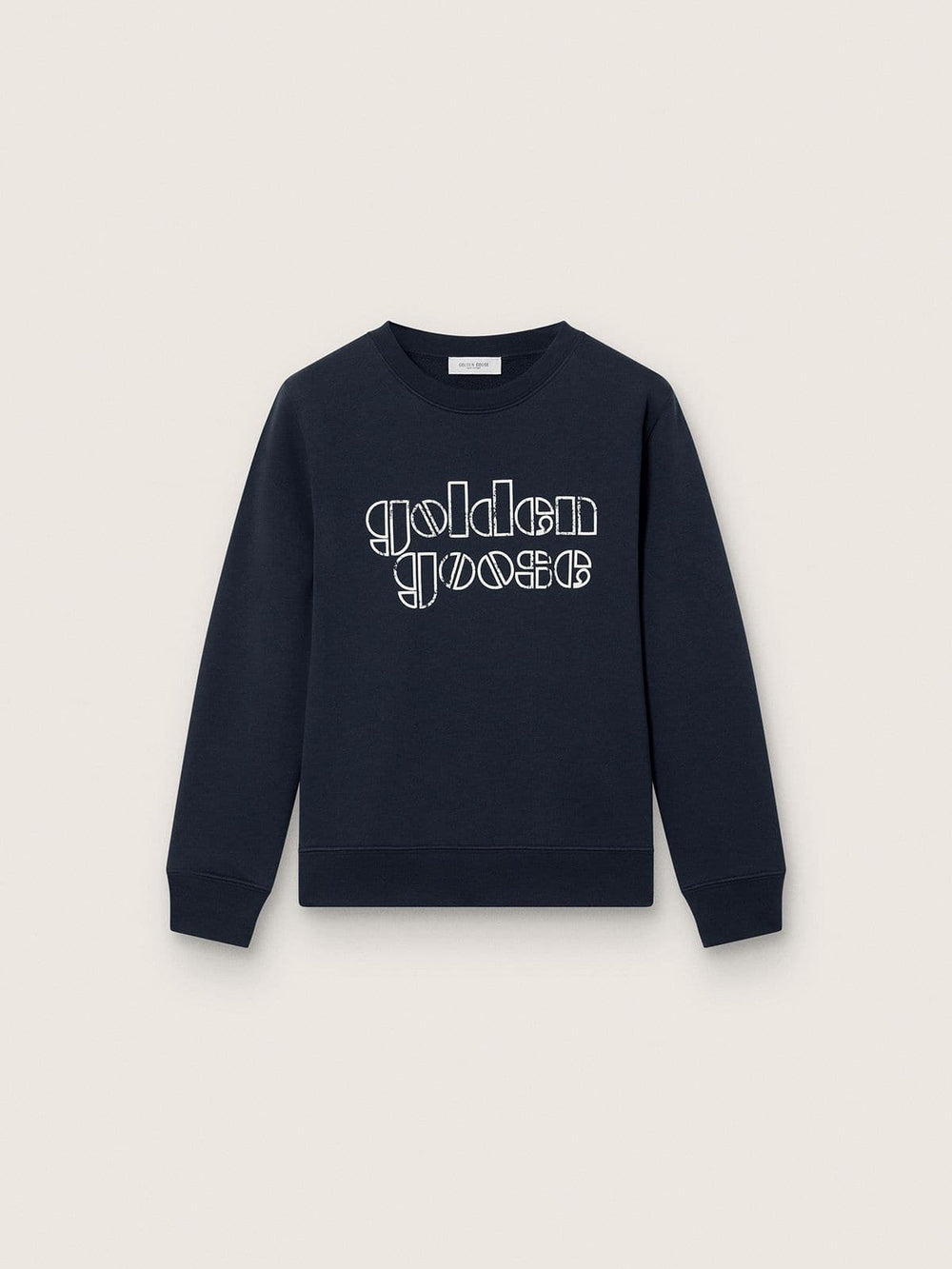 Journey boys’ sweatshirt in blue cotton blend with a contrasting logo