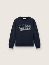 Journey boys’ sweatshirt in blue cotton blend with a contrasting logo