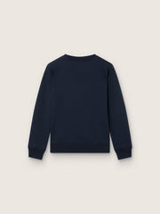 Journey boys’ sweatshirt in blue cotton blend with a contrasting logo