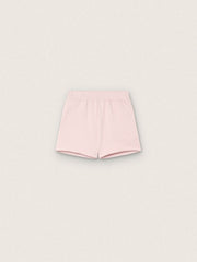 Star girls’ shorts in pink cotton with patch and logo