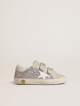 Young Old School in silver and pink glitter with white leather star