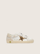 Young Old School in nappa with leopard-print pony skin star and leather inserts