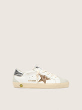 Young Super-Star with gold glitter star and silver metallic leather heel tab