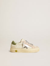 May Teen in nappa with silver star and olive green heel tab