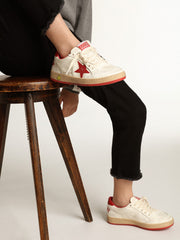 Ball Star Young in nappa with red leather star and heel tab