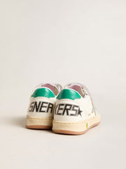 Young Ball Star with silver star and green suede heel tab