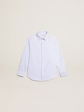 Boys’ shirt with light blue stripes