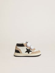 Junior June in nappa with suede inserts and black leather star