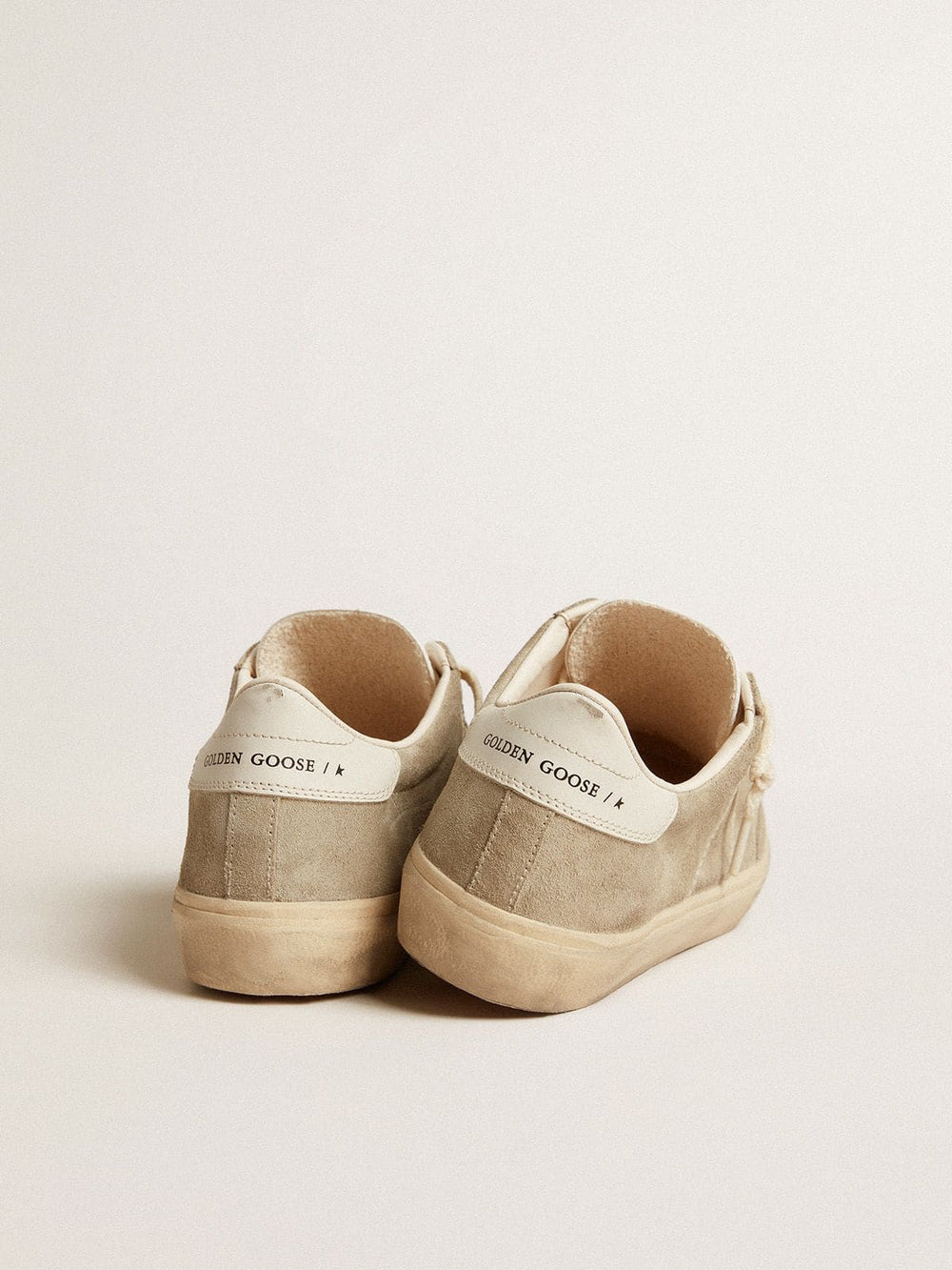Women's Soul Star in beige suede with white leather heel tab