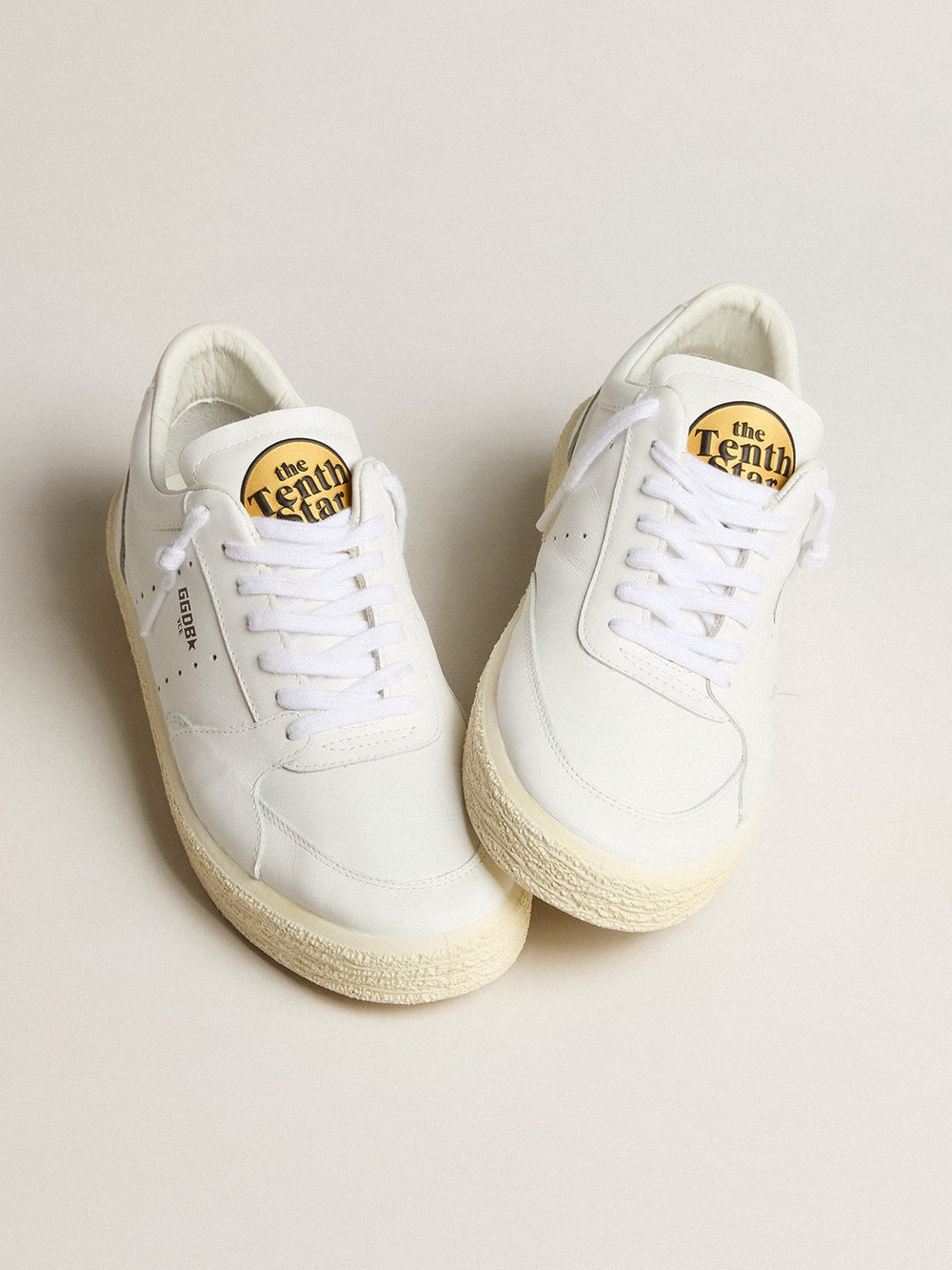 Women's Tenth Star in white leather