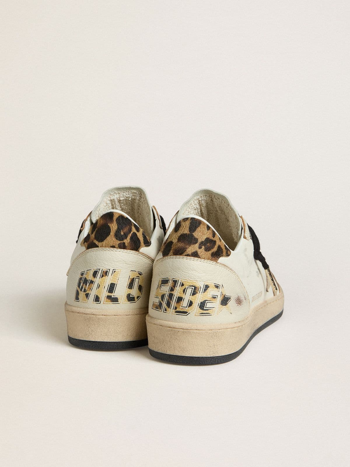 Women's Ball Star Wishes with suede star and leopard-print pony skin heel tab