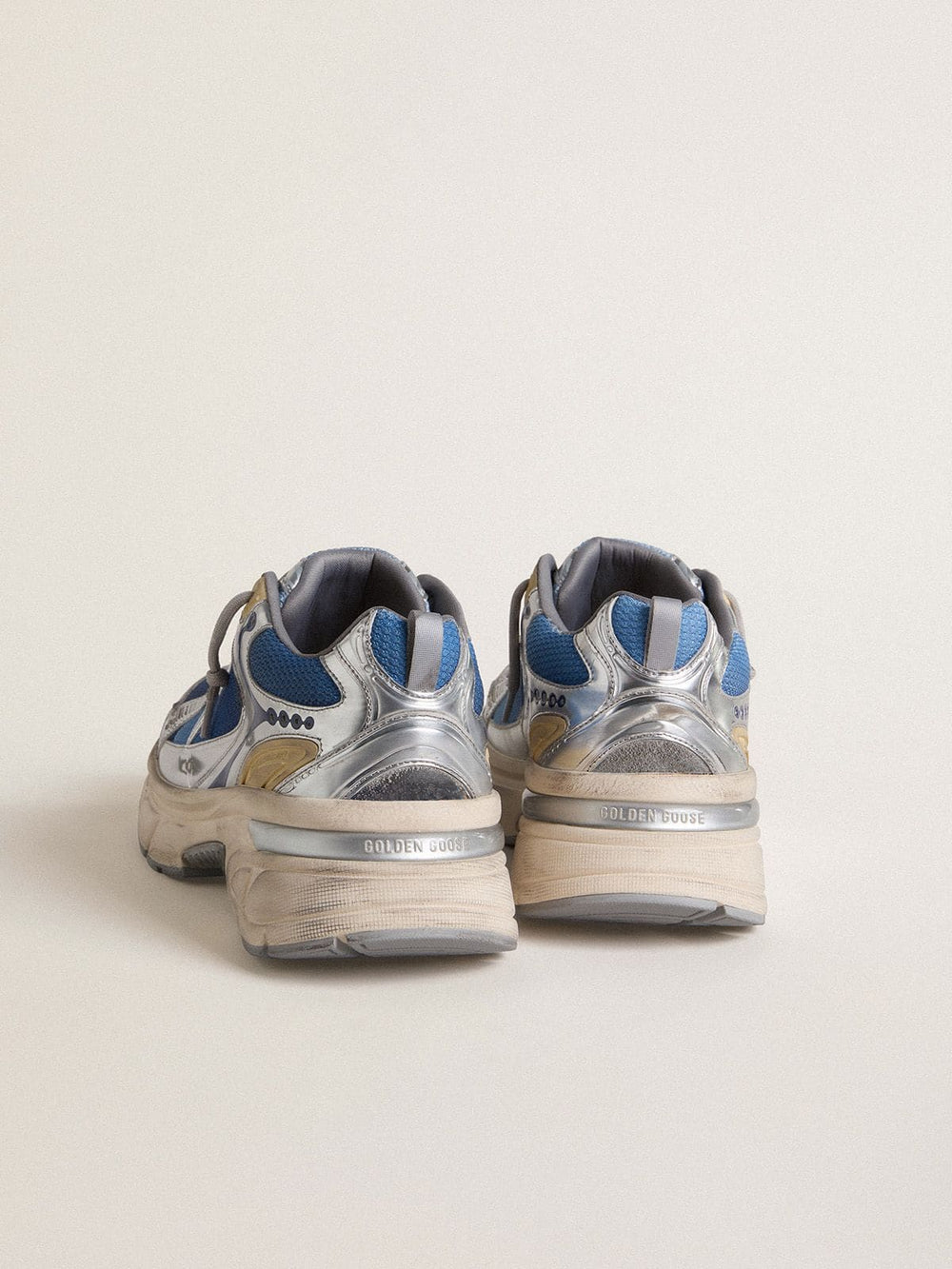 Women's Lightstar  in light blue mesh with white TPU star and silver bio-based inserts
