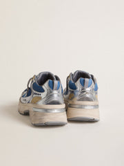 Women's Lightstar  in light blue mesh with white TPU star and silver bio-based inserts