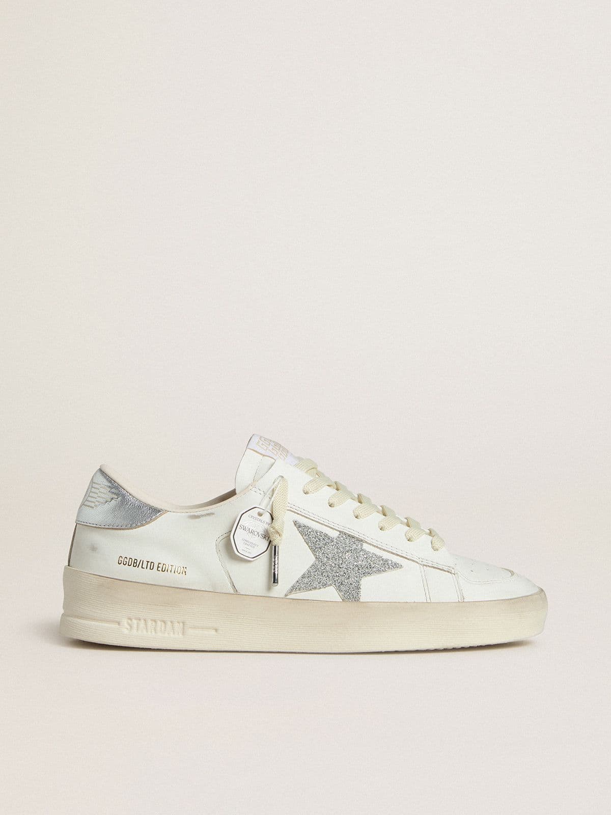 Women’s Stardan LTD with Swarovski crystal star and metallic leather heel tab