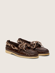 Women's Cruise loafer in glossy dark brown leather