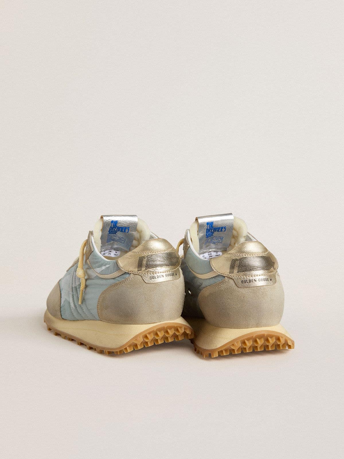Women’s Marathon with light blue nylon upper and pastel blue star