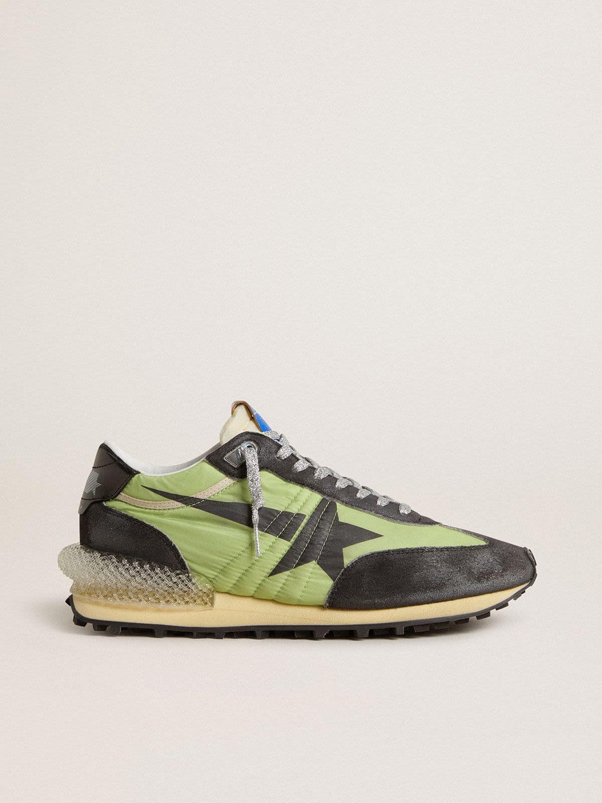 Women’s Marathon with green nylon upper and black star