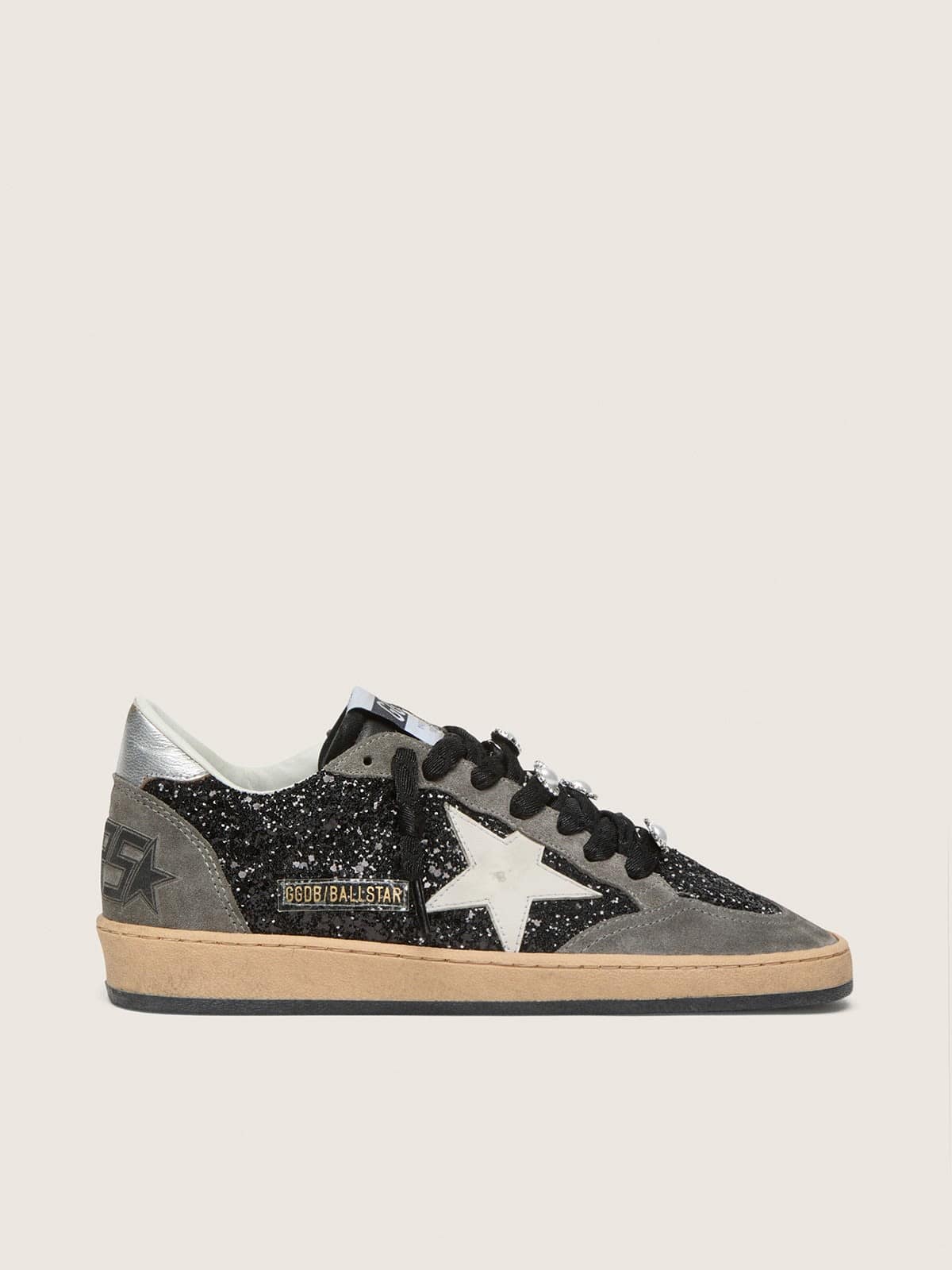 Women's gray and black Ball Star LTD in glitter with Skins