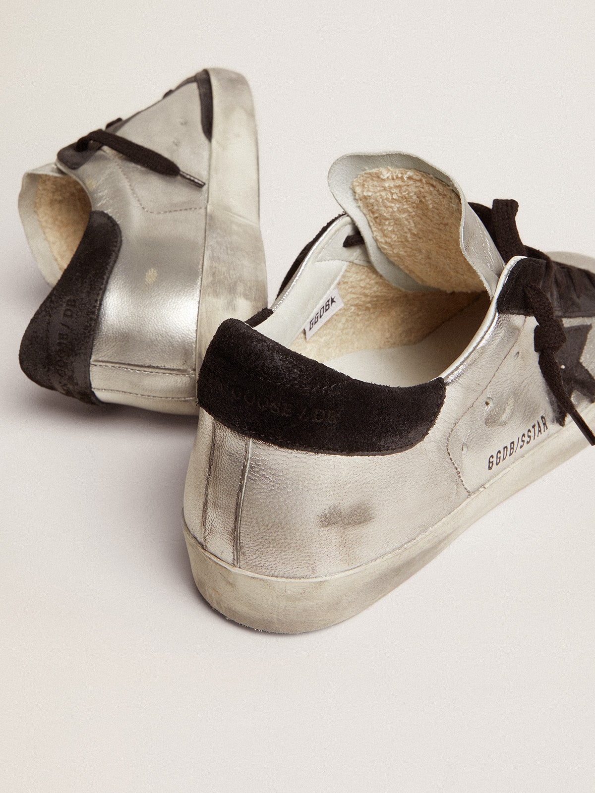 Women’s Super-Star sneakers in silver leather | Golden Goose