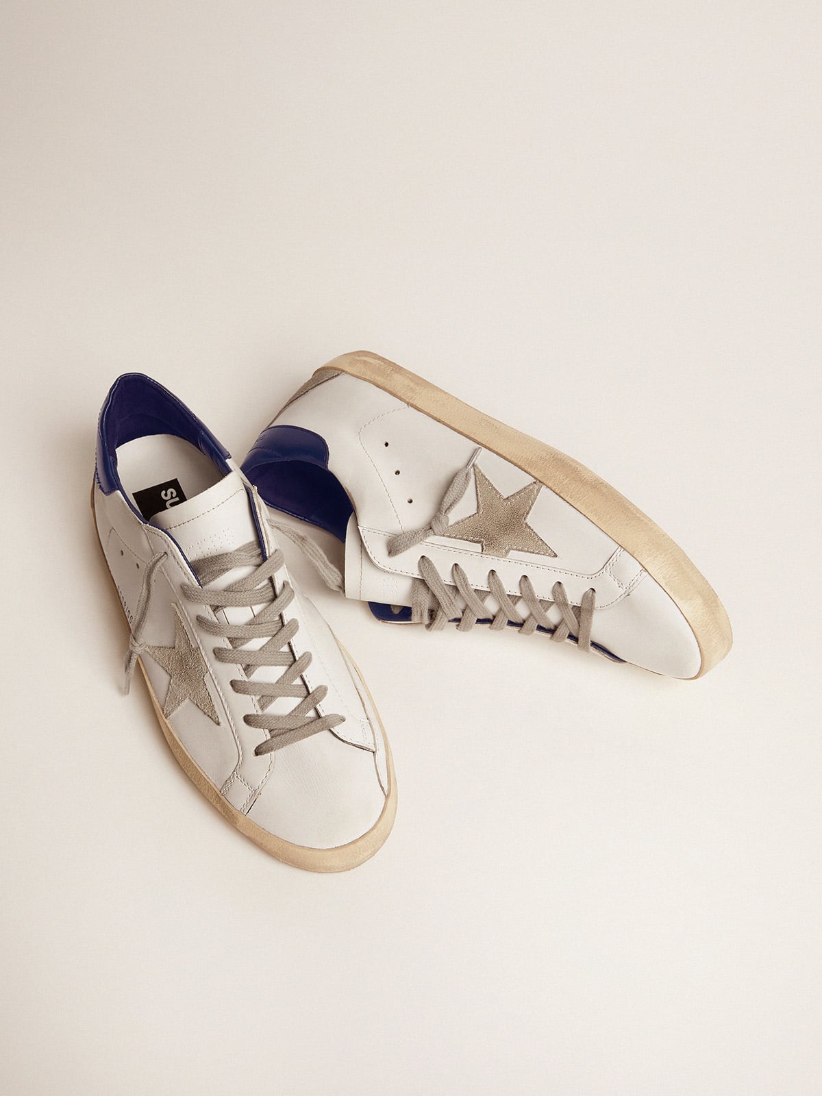 Women's blue and white Super-Star sneakers | Golden Goose