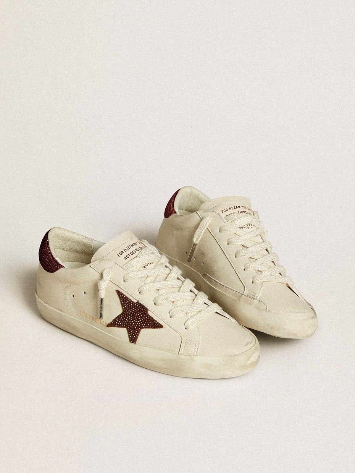 Women’s Super-Star  with suede star and heel tab with Swarovski crystals