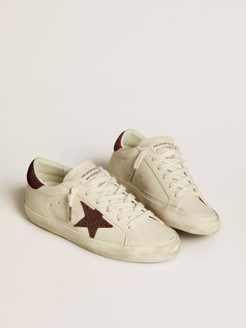 Women’s Super-Star  with suede star and heel tab with Swarovski crystals