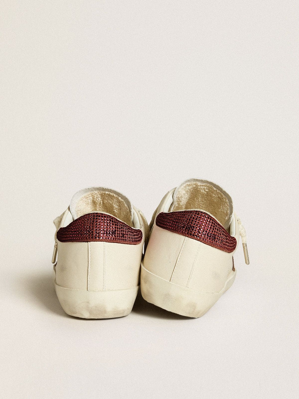 Women’s Super-Star  with suede star and heel tab with Swarovski crystals