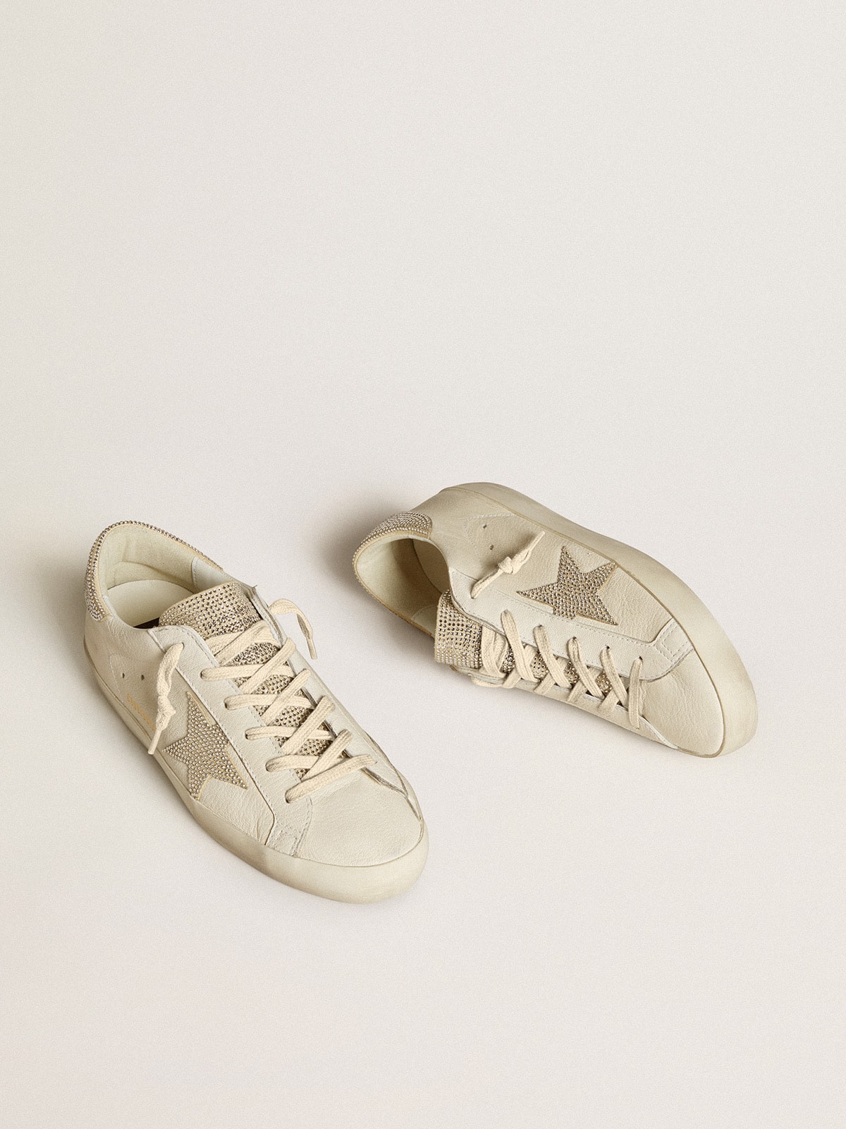 Women’s Super-Star in nappa leather with Swarovski crystal star and heel tab