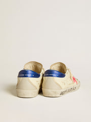 Women’s Super-Star in nappa with suede star and metallic leather heel tab