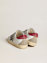 Women's Super-Star in nappa with glitter star and red nappa heel tab