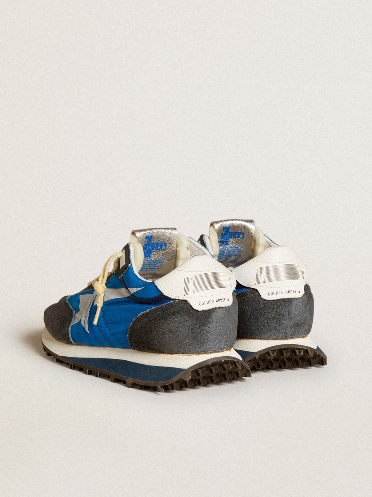 Women’s Marathon with blue nylon upper and white star