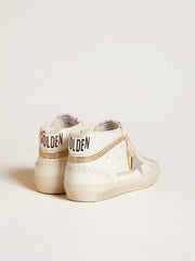 Mid Star  with star and heel tab in suede with Swarovski crystals