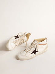 Mid Star  in nappa with glitter star and nude leather flash
