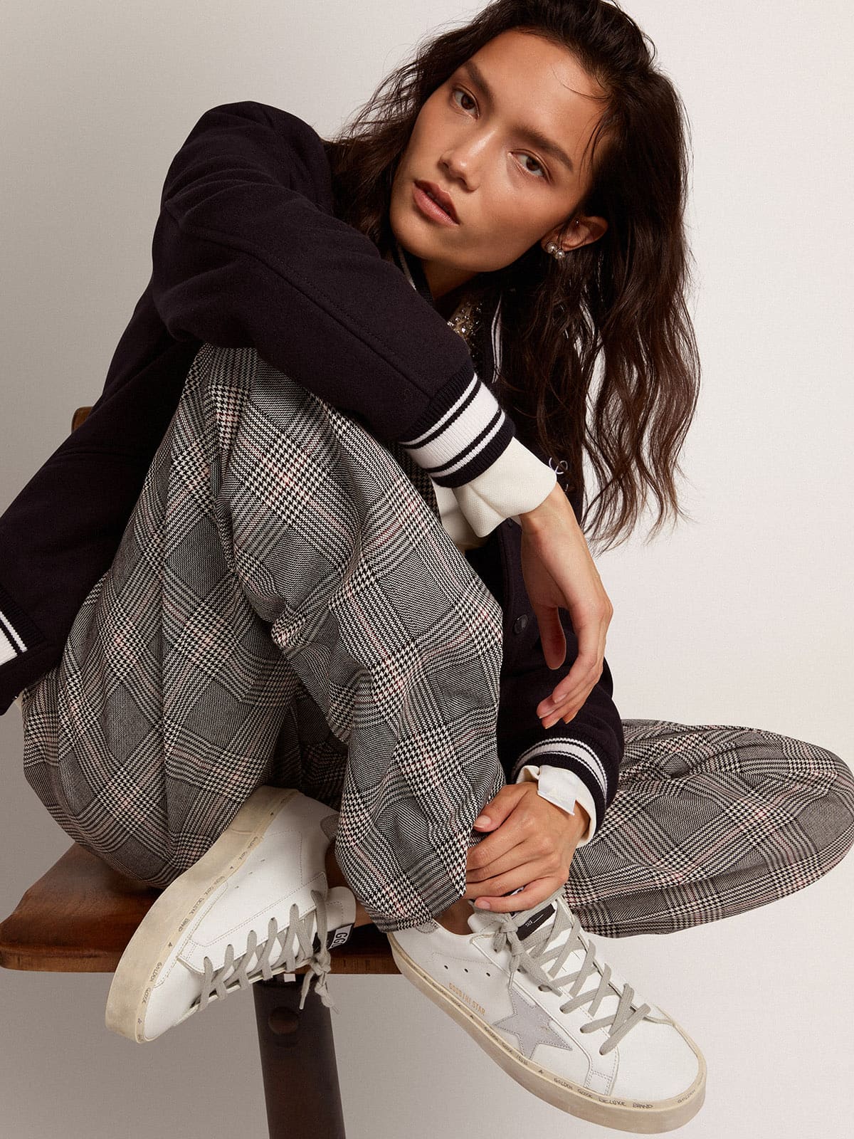 Women’s Hi Star sneakers with silver heel tab | Golden Goose