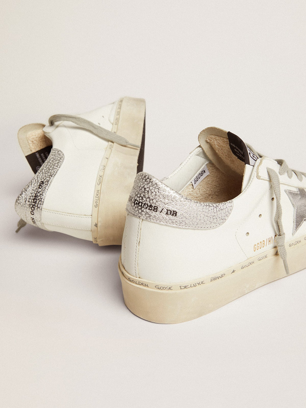 Women’s Hi Star sneakers with silver heel tab | Golden Goose