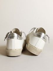 Women's Hi Star with star in leopard print pony skin and silver heel