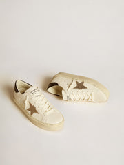 Hi Star  with Swarovski crystal star and black leather heel tab