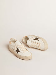 Hi Star  with black and gold glitter star and gold heel tab