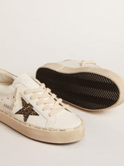 Hi Star  with black and gold glitter star and gold heel tab