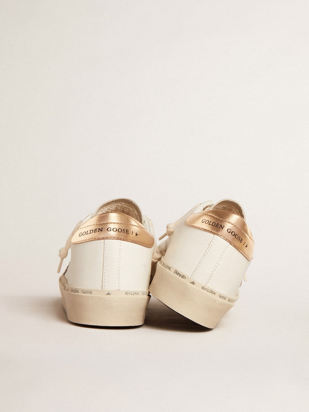 Hi Star  with black and gold glitter star and gold heel tab