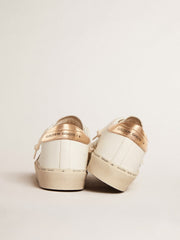 Hi Star  with black and gold glitter star and gold heel tab