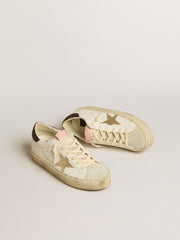 Hi Star with platinum metallic leather star and glitter heel tab