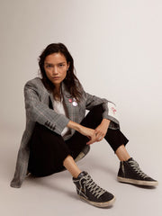 Women’s Slide high-top sneakers with studs | Golden Goose