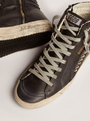 Women’s Slide high-top sneakers with studs | Golden Goose