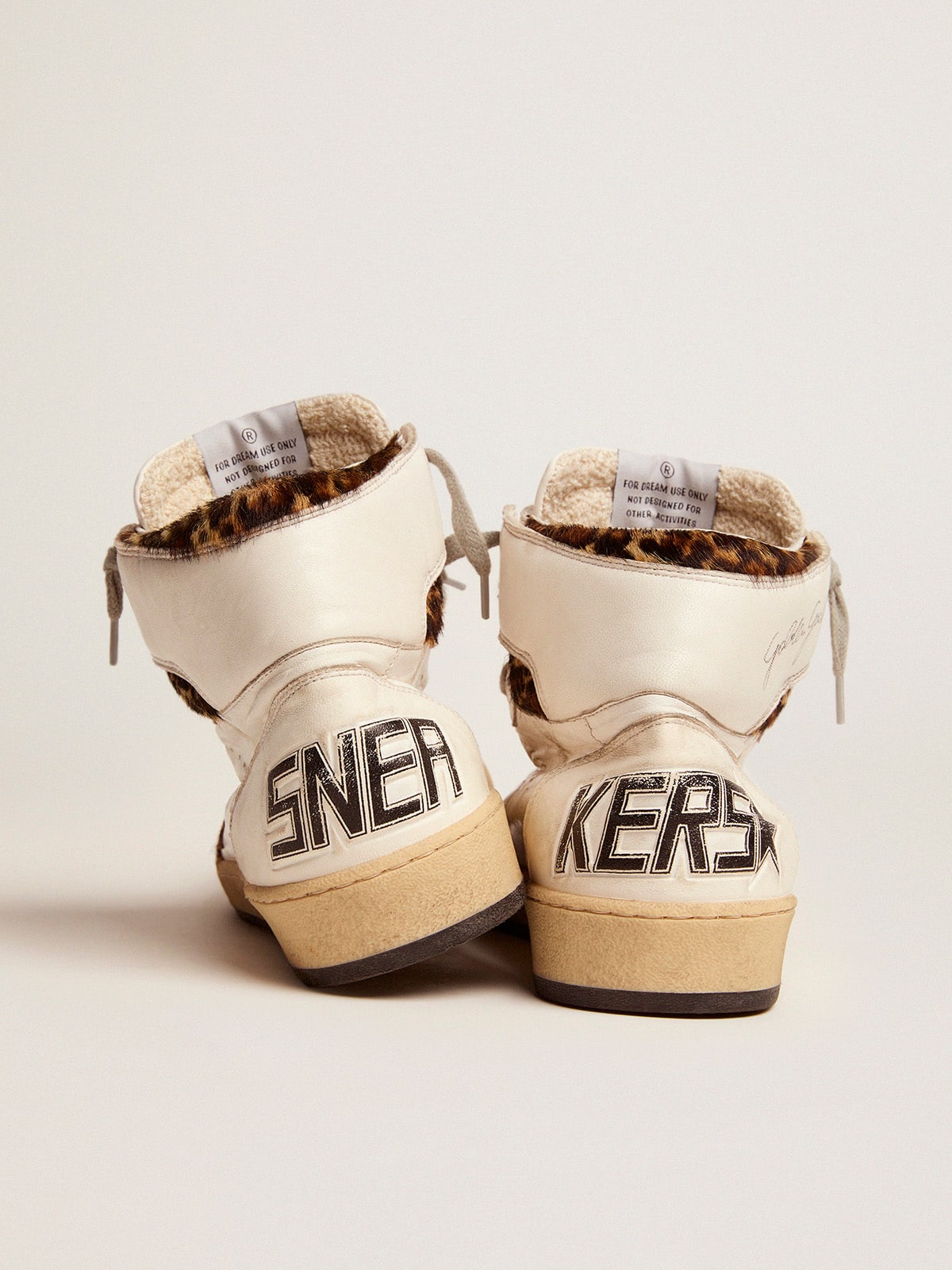 Women’s Sky-Star high-top sneakers in leopard-print pony skin | Golden Goose