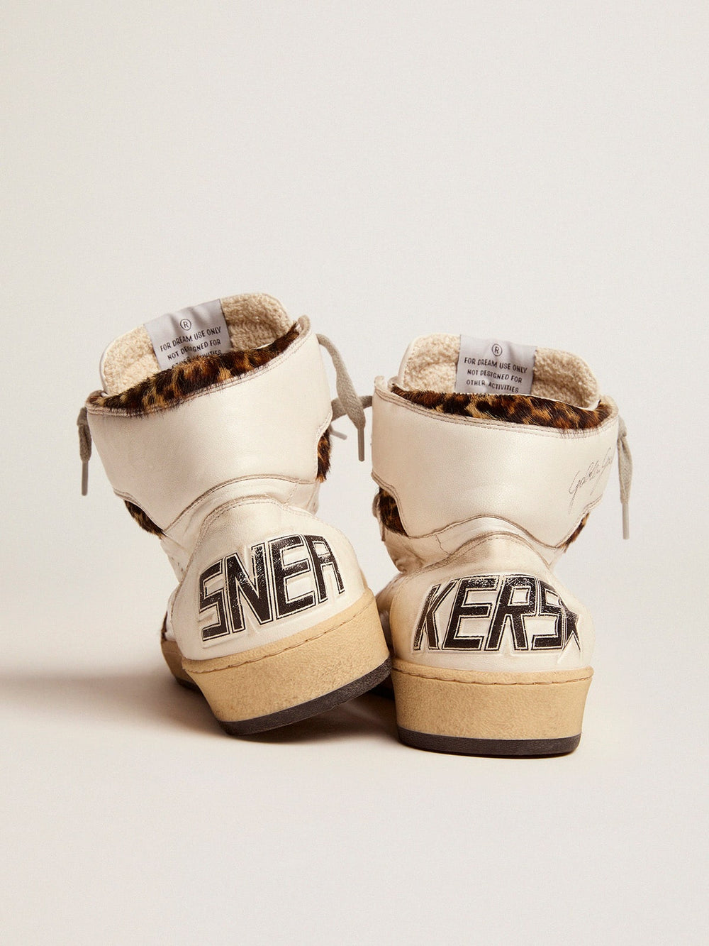 Women’s Sky-Star high-top sneakers in leopard-print pony skin | Golden Goose