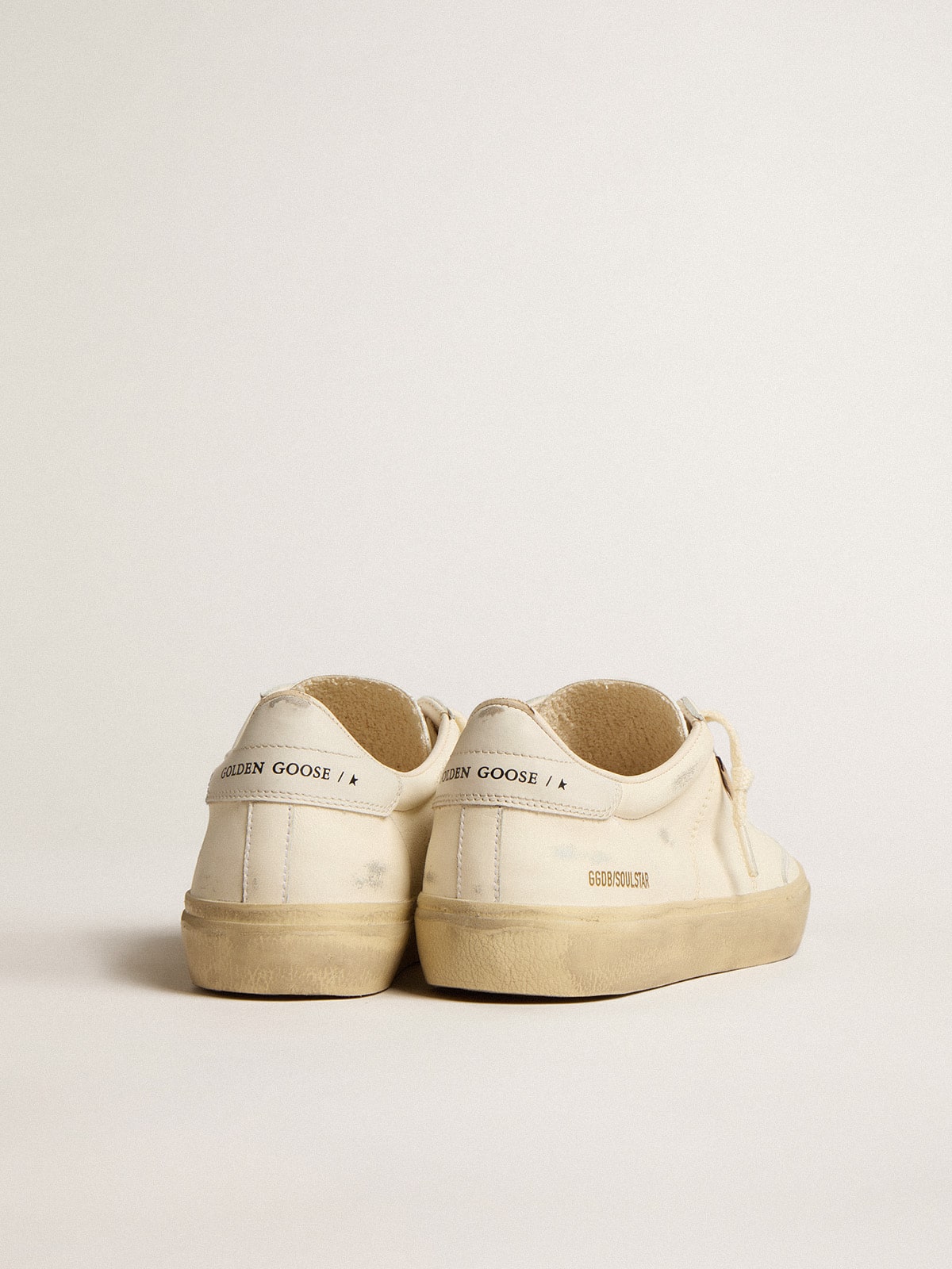 Women's Soul Star in white nappa with white leather heel tab