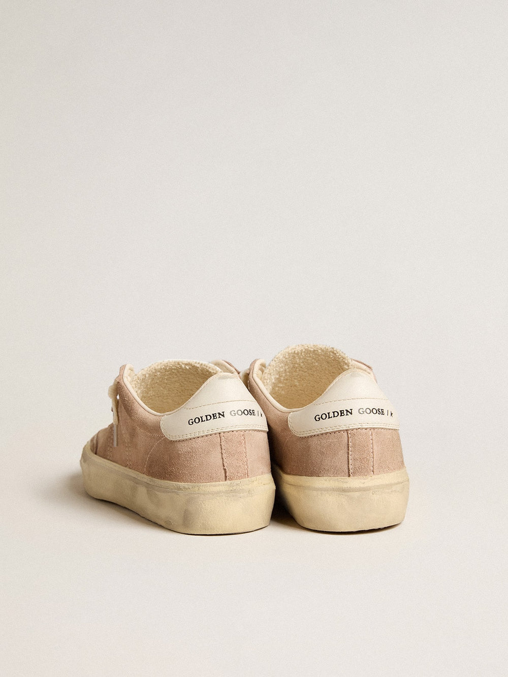 Women's Soul Star in pink suede with milk-white leather heel tab