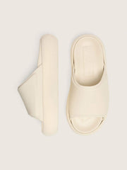 Women's Space-Star slip-ons in white leather